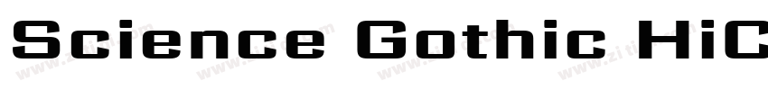Science Gothic HiCnt字体转换
